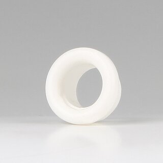 Isolierungs-Gewindenippel wei 12x7 mm M10x1 Durchgang 6,8 mm