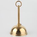 Lampen Baldachin Metall Messing roh 80x39 mm Kugelform...