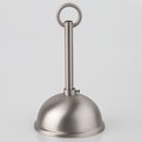 Lampen Baldachin 80x39mm Metall edelstahloptik Kugelform...