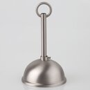 Lampen Baldachin Metall edelstahloptik 80x39 mm Kugelform...