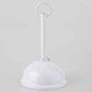 Lampen Baldachin 80x39mm Metall wei Kugelform mit...