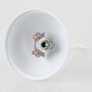 Lampen Baldachin Metall weiß lackiert 80x39 mm...