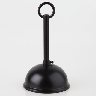 Lampen Baldachin 80x39mm Metall schwarz Kugelform mit Leuchtenaufhngung