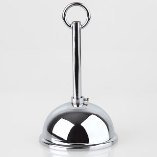 Lampen Baldachin Metall verchromt  80 mm Kugelform mit Pendelrohr und Leuchtenaufhnger