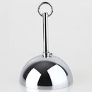 Lampen Baldachin Metall verchromt  100 mm Kugelform mit...