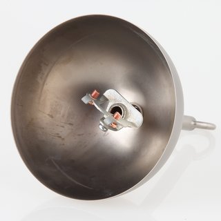Lampen Baldachin 50x100 Metall edelstahloptik Kugelform mit Leuchtenaufhängung
