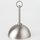 Lampen Baldachin 50x100 Metall edelstahloptik Kugelform mit Leuchtenaufhängung