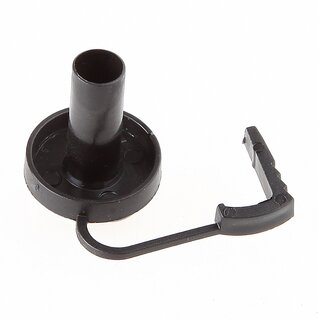 Isolierungstlle TZ14 fr E14-Fassungen | Kunststoff schwarz | Mit Kragen & Zugentlastung | 17,5 x 19 mm