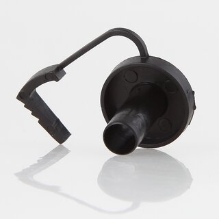 Isolierungstlle TZ14 fr E14-Fassungen | Kunststoff schwarz | Mit Kragen & Zugentlastung | 17,5 x 19 mm