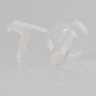 Isolierungstlle TZ14 fr E14 Fassung transparent mit Kragen und Zugentlastung
