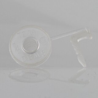Isolierungstlle TZ14 fr E14 Fassung transparent mit Kragen und Zugentlastung