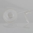 Isolierungstülle TZ14 für E14-Fassungen | Kunststoff transparent | Mit Kragen & Zugentlastung | 17,5 x 19 mm