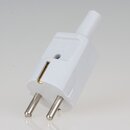 Schutzkontakt-Stecker grau mit Knickschutztlle &ndash;...