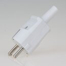 Schutzkontakt-Stecker grau mit Knickschutztülle – 250V/16A – aus schlagfestem Thermoplast, Kaiser