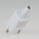 Schutzkontakt-Stecker grau mit Knickschutztülle – 250V/16A – aus schlagfestem Thermoplast, Kaiser