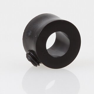 Lampen Stellring Kunststoff schwarz &ndash; 13x11 mm, 6,5 mm Durchgang mit Madenschraube