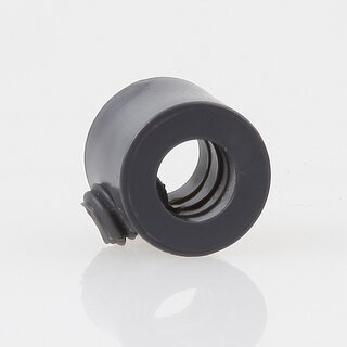 Lampen Stellring Kunststoff grau &ndash; 13x11 mm, 6,5 mm Durchgang mit Madenschraube