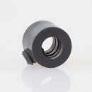 Lampen Stellring Kunststoff grau – 13x11 mm, 6,5 mm Durchgang mit Madenschraube