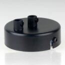 Lampen Zier-Baldachin Metall schwarz Ø 80 mm...