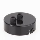 Lampen Zier-Baldachin Metall schwarz  80 mm fr 2...