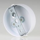 Lampen Zier-Baldachin Metall weiß Ø 80 mm für 2 Lampenpendel mit Zugentlaster