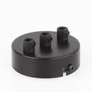 Lampen Metall Baldachin 80x25mm schwarz  fr 3...