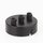 Lampen Metall Baldachin 80x25mm schwarz  für 3 Lampenpendel mit Zugentlaster aus Kunststoff