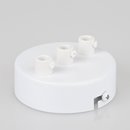 Lampen Metall Baldachin 80x25mm weiss fr 3 Lampenpendel...
