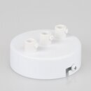 Lampen Zier-Baldachin Metall wei  80 mm fr 3...