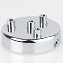 Lampen Metall Baldachin 100x25mm verchromt fr 4...