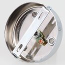 Lampen Zier-Baldachin Metall Messing verchromt Ø 100 mm für 4 Lampenpendel mit Zugentlaster