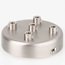 Lampen Metall Baldachin 100x25mm edelstahloptik fr 5...