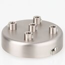 Lampen Zier-Baldachin Metall edelstahloptik  100 mm fr...