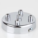Lampen Metall Baldachin 100x25mm verchromt fr 5...