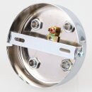 Lampen Zier-Baldachin Metall verchromt 100x25 mm für 5 Lampenpendel mit Metall-Zugentlaster