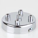 Lampen Zier-Baldachin Metall verchromt  100 mm fr 5...
