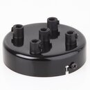 Lampen  Zier-Baldachin Metall schwarz  100 mm fr 5...