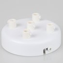 Lampen Metall Baldachin 100x25mm weiss fr 5 Lampenpendel...