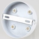 Lampen Zier-Baldachin Metall weiß 100x25 mm...