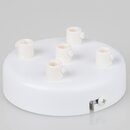 Lampen Zier-Baldachin Metall wei  100 mm fr 5...