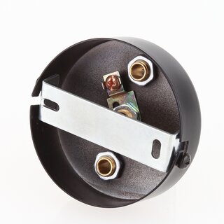Lampen Zier-Baldachin Metall schwarz  80 mm fr 3 Lampenpendel mit Metall-Zugentlaster