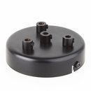 Lampen Metall Baldachin 100x25mm schwarz  fr 4...