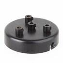 Lampen Zier-Baldachin Metall schwarz  100 mm fr 4...