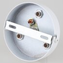 Lampen  Zier-Baldachin Metall schwarz Ø 100 mm für 4 Lampenpendel mit Metall-Zugentlaster