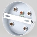 Lampen Zier-Baldachin Metall weiß 100x25 mm für 5 Lampenpendel mit Metall-Zugentlaster