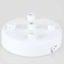 Lampen Zier-Baldachin Metall wei  100 mm fr 5...