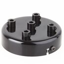Lampen Zier-Baldachin Metall schwarz  100 mm fr 5...