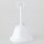 Lampen Baldachin – Metall weiß, Tulpenform Ø 90 mm × H 61 mm, mit Leuchtenaufhängung für 10er Pendelrohr