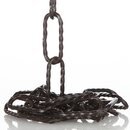 Lampen Metall-Kette 3,8 mm gedreht 20x47 | Schwarz...