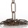 Lampen Metall-Kette 3,8 mm gedreht 20x47 | Antik Fumé | Zum Aufhängen schwerer Lampen & Kronleuchter | Belastbar bis 18 kg - Meterware
